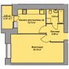 Мініатюра об'єкта 1-кім. квартира, 9 поверх