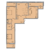 Мініатюра об'єкта 3-кім. квартира, 3 поверх