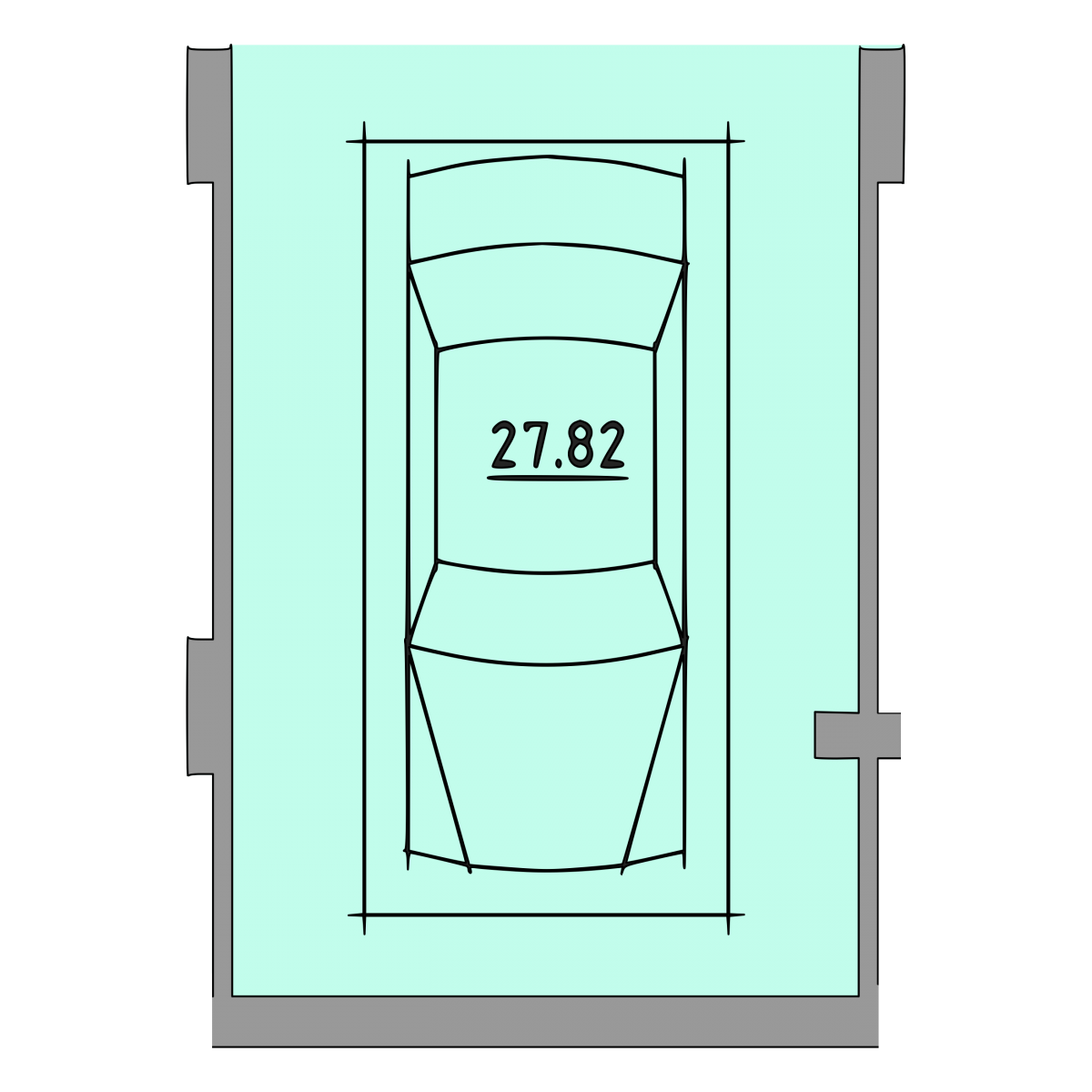 План об'єкта Гараж, 27,82