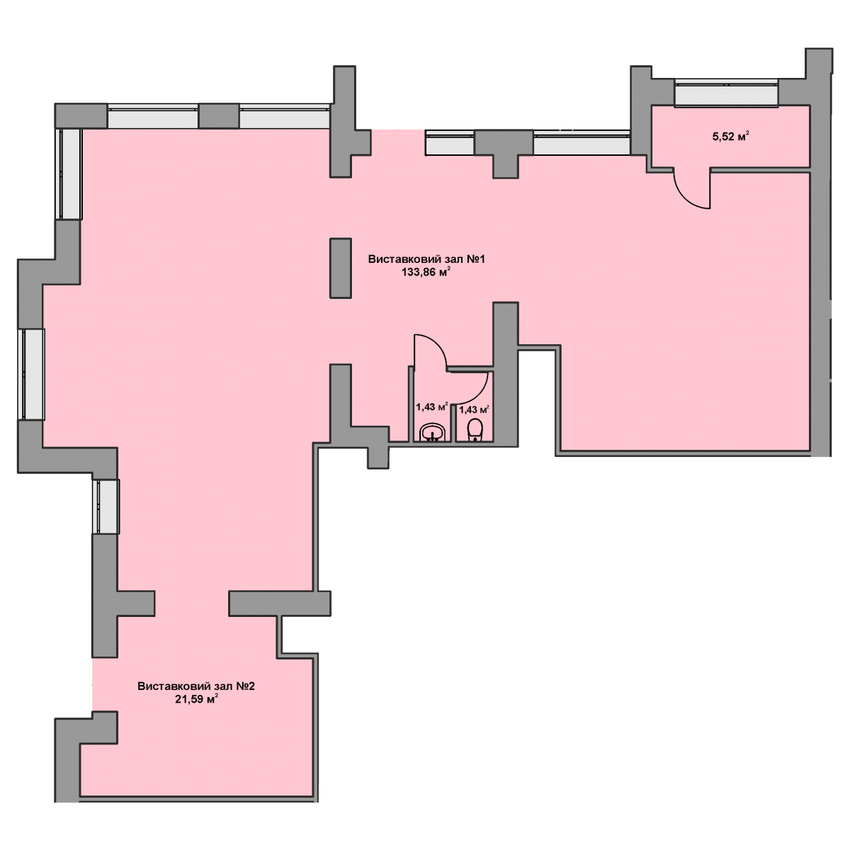 Офіс, 163,83 - Комфорт Житлобуд