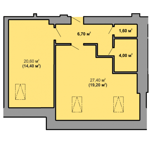 1-кім. квартира, 8 поверх ID:9291
