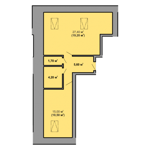 1-кім. квартира, 8 поверх ID:9289