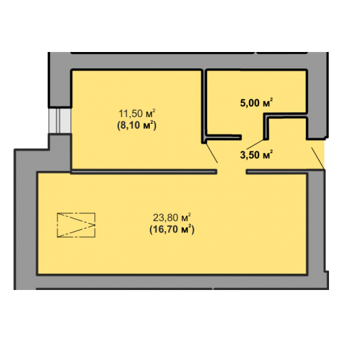 1-кім. квартира, 8 поверх ID:9283
