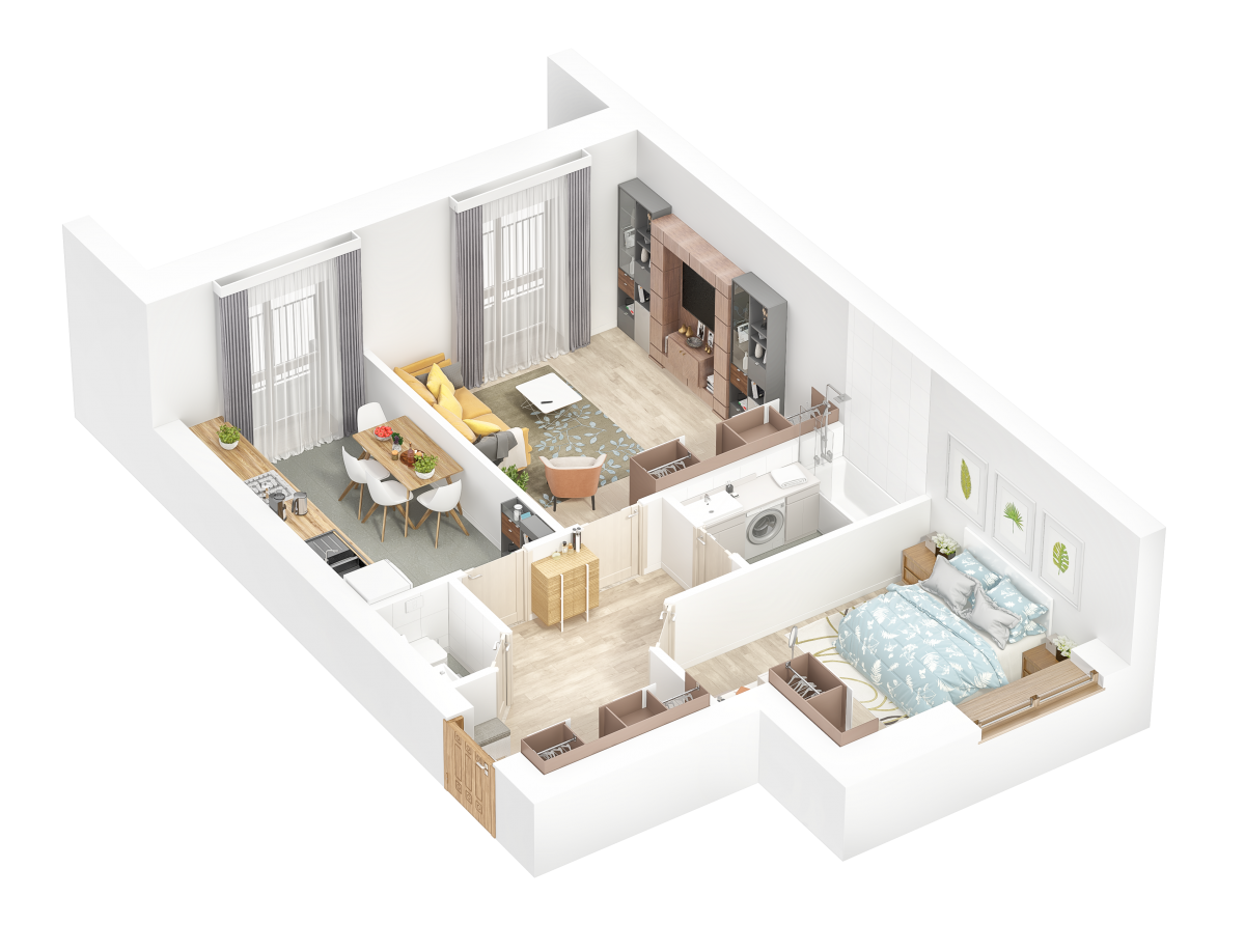 Фото: Пропонуємо Вам ознайомитися з візуалізацією квартир другої черги ЖК "КОМФОРТ ТАУН ПЛЮС" - Комфорт Житлобуд