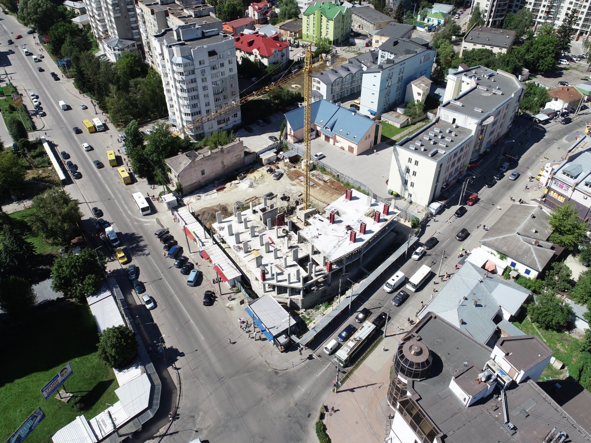 Фотозвіт по будівництву ЖК “ЦЕНТРАЛ ХОЛ” (02.08.2020 року) - Комфорт Житлобуд