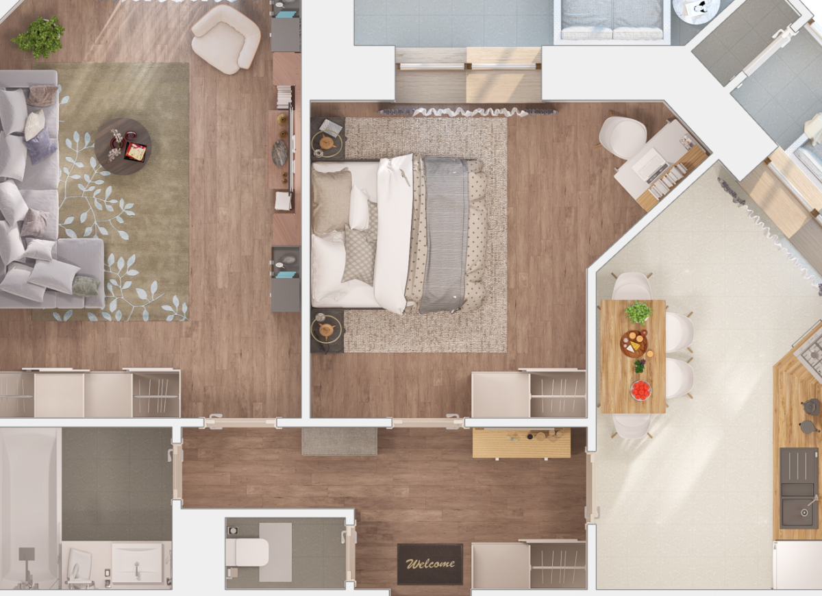 Пропонуємо Вам ознайомитися з візуалізацією квартир в ЖК “СХІДНА БРАМА” - Комфорт Житлобуд