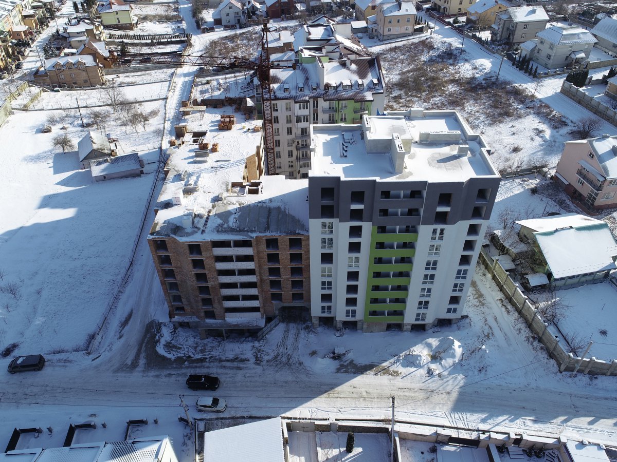 Фотозвіт по будівництву ЖК “КОМФОРТ ТАУН ПЛЮС” (29.01.2021 року) - Комфорт Житлобуд