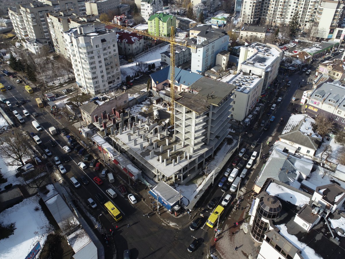 Фотозвіт по будівництву ЖК “ЦЕНТРАЛ ХОЛ” (26.02.2021 року) - Комфорт Житлобуд
