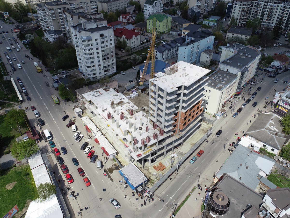 Фотозвіт по будівництву ЖК “ЦЕНТРАЛ ХОЛ” (30.04.2021 року) - Комфорт Житлобуд